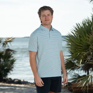 Malibu Two Toned Feedstripe Jersey Polo