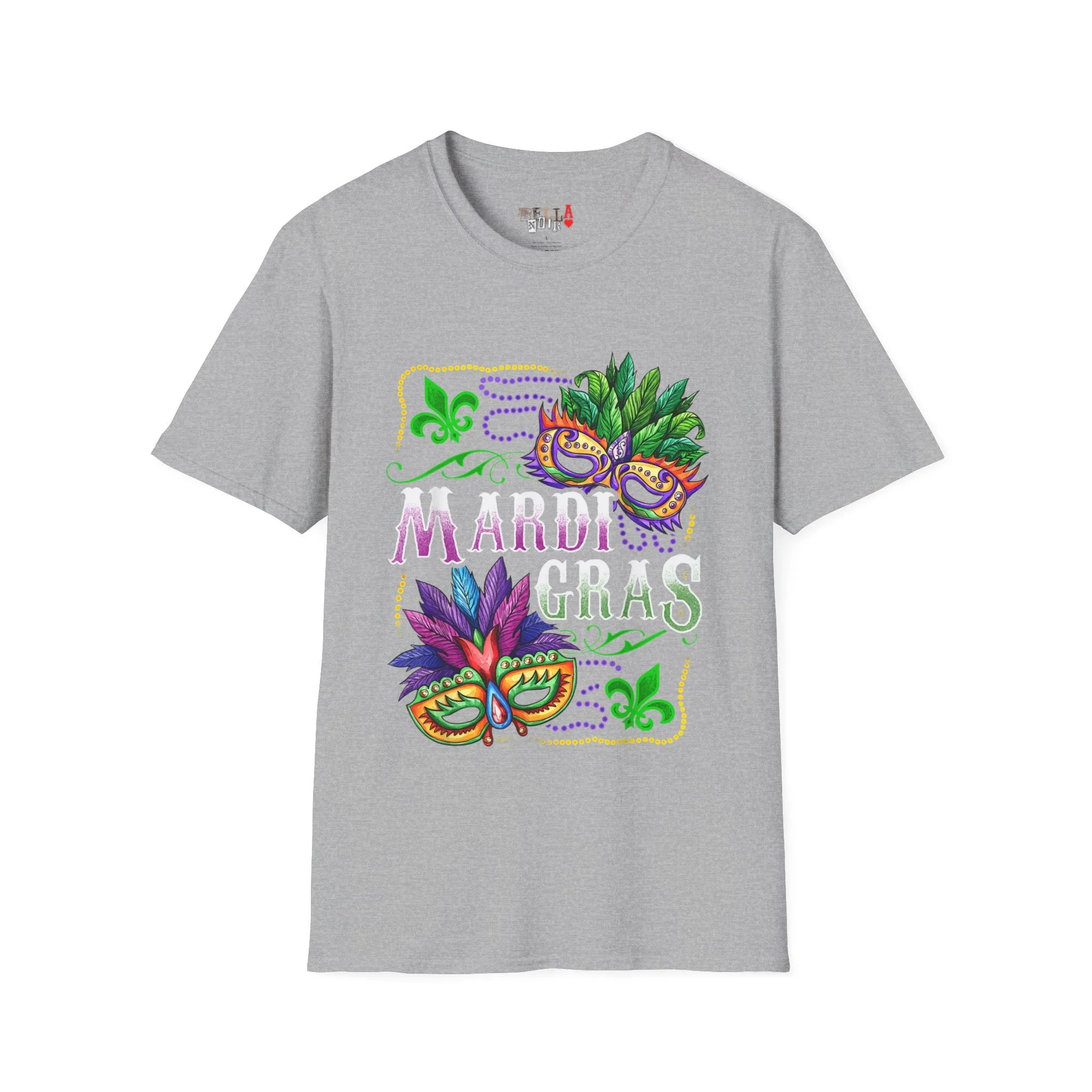 Mardi Gras Masks Unisex Softstyle T-Shirt