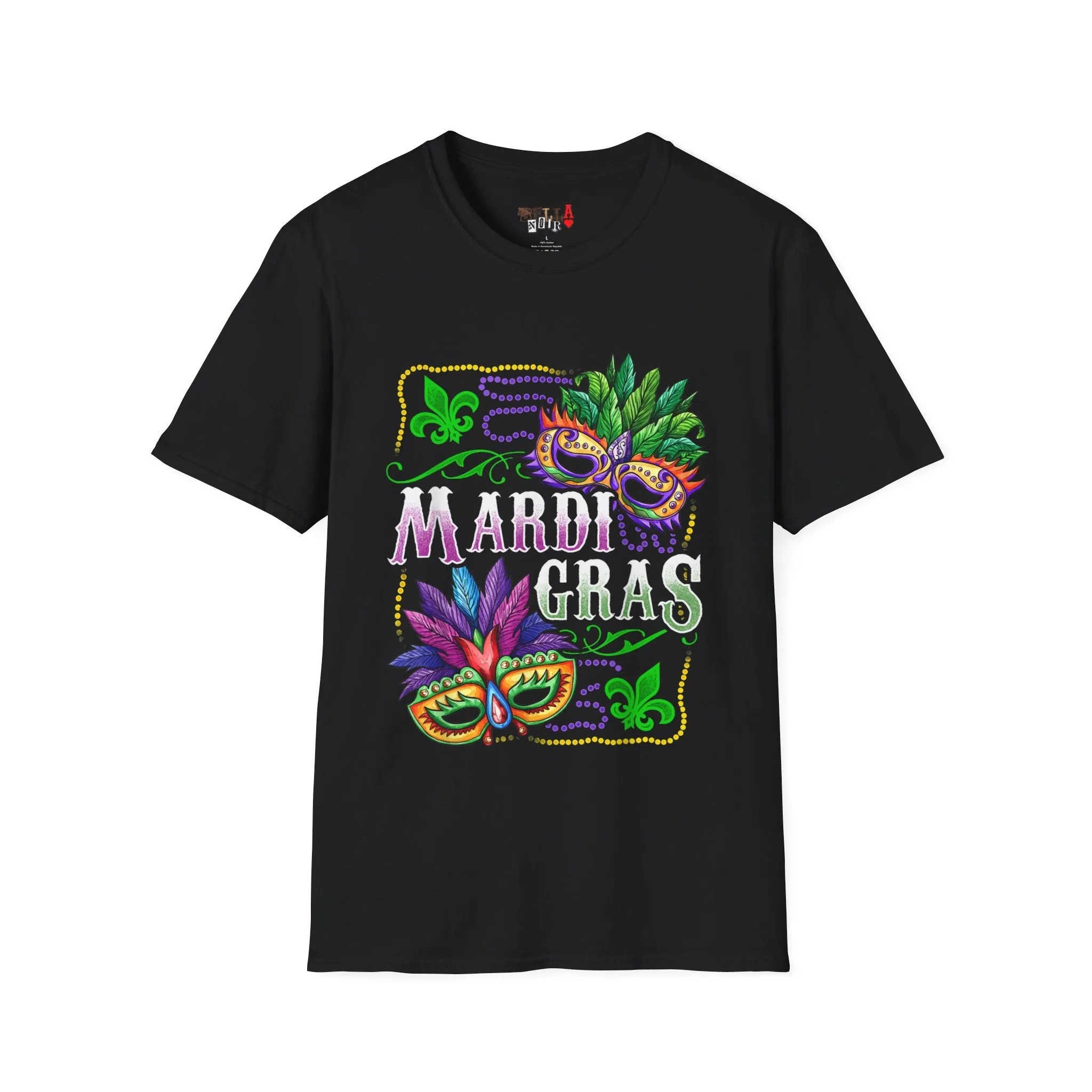 Mardi Gras Masks Unisex Softstyle T-Shirt