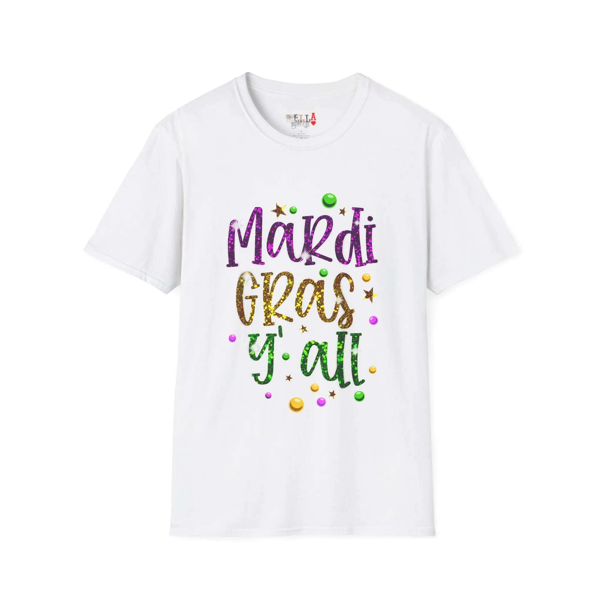 Mardi Gras Y'all Unisex Softstyle T-Shirt