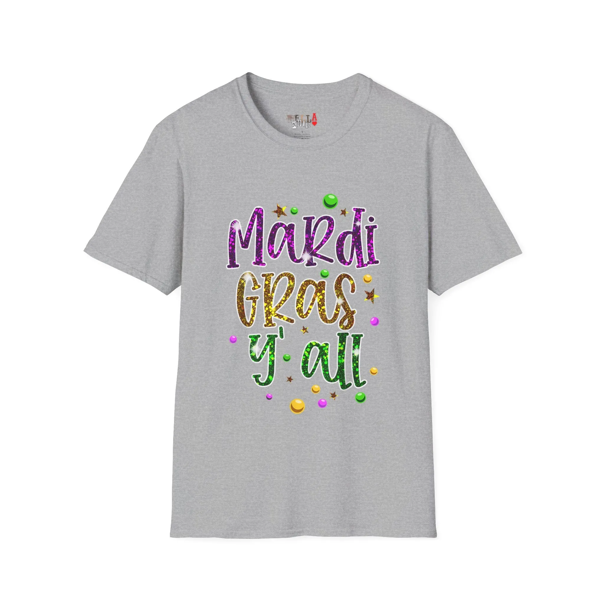 Mardi Gras Y'all Unisex Softstyle T-Shirt