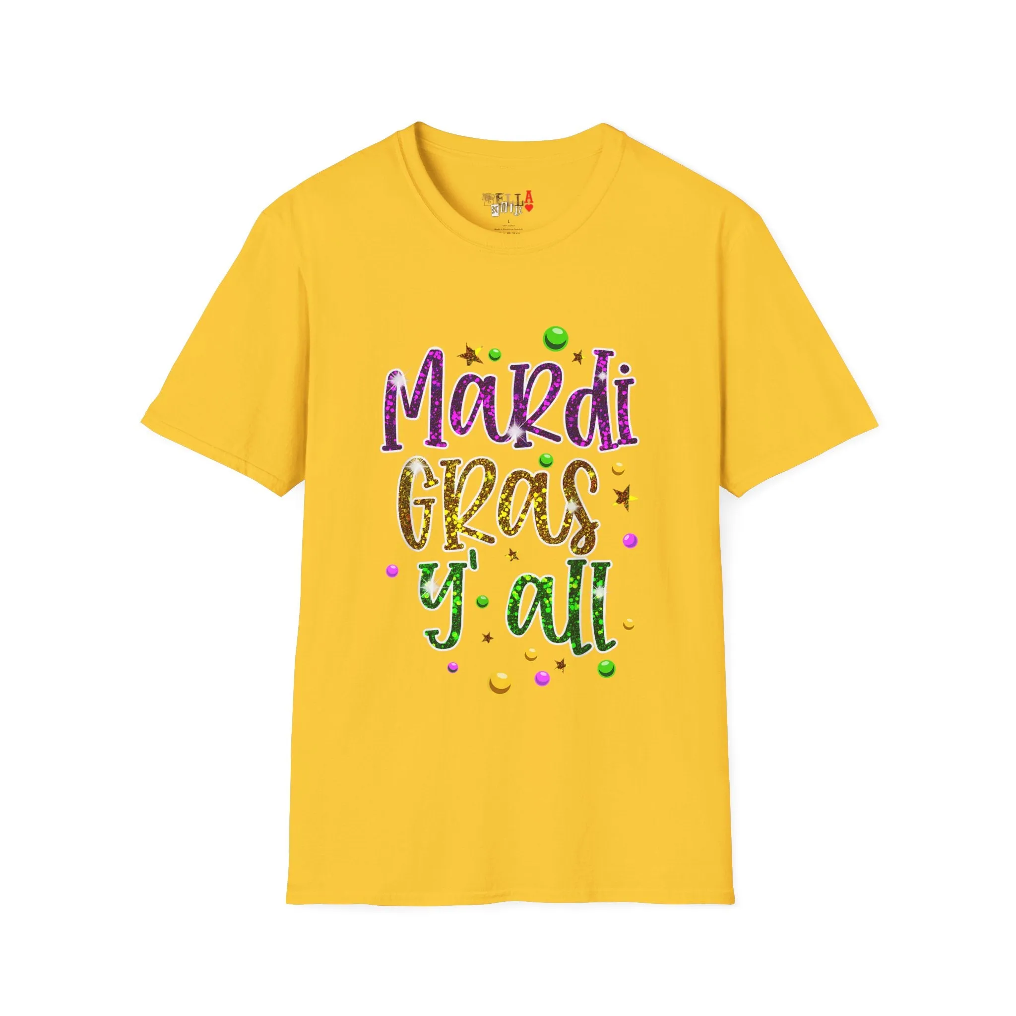 Mardi Gras Y'all Unisex Softstyle T-Shirt