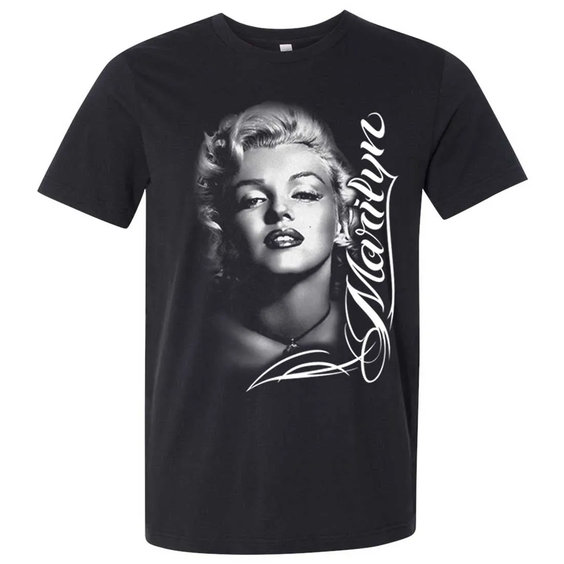Marilyn Monroe Portrait Signature Asst Colors Mens Fitted T-Shirt/tee