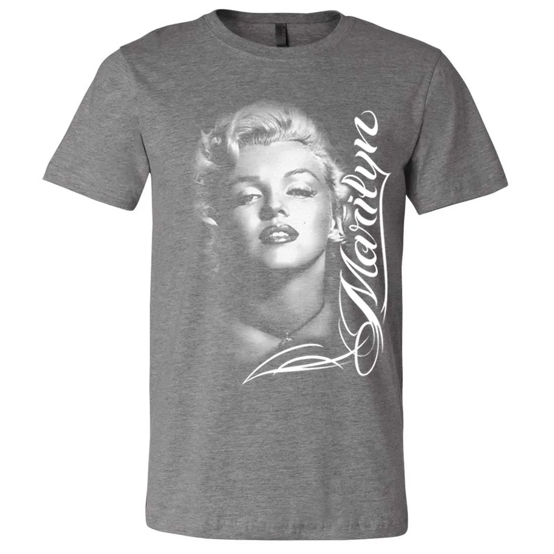 Marilyn Monroe Portrait Signature Asst Colors Mens Fitted T-Shirt/tee