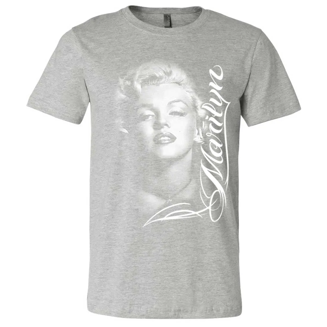 Marilyn Monroe Portrait Signature Asst Colors Mens Fitted T-Shirt/tee