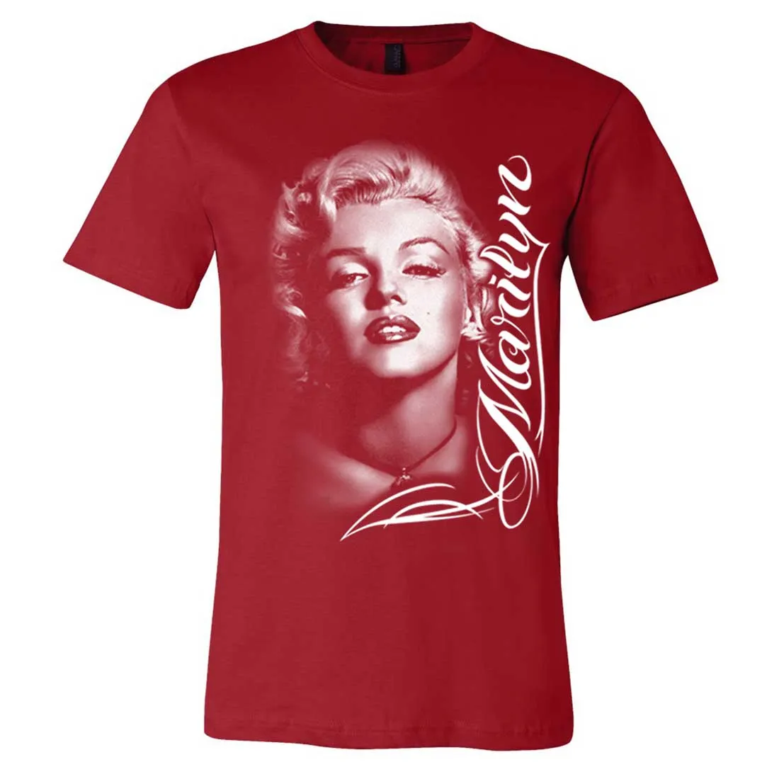 Marilyn Monroe Portrait Signature Asst Colors Mens Fitted T-Shirt/tee