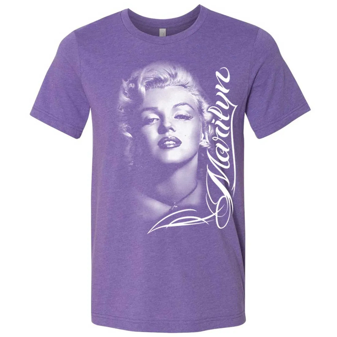 Marilyn Monroe Portrait Signature Asst Colors Mens Fitted T-Shirt/tee