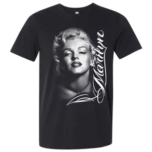 Marilyn Monroe Portrait Signature Asst Colors Mens Fitted T-Shirt/tee