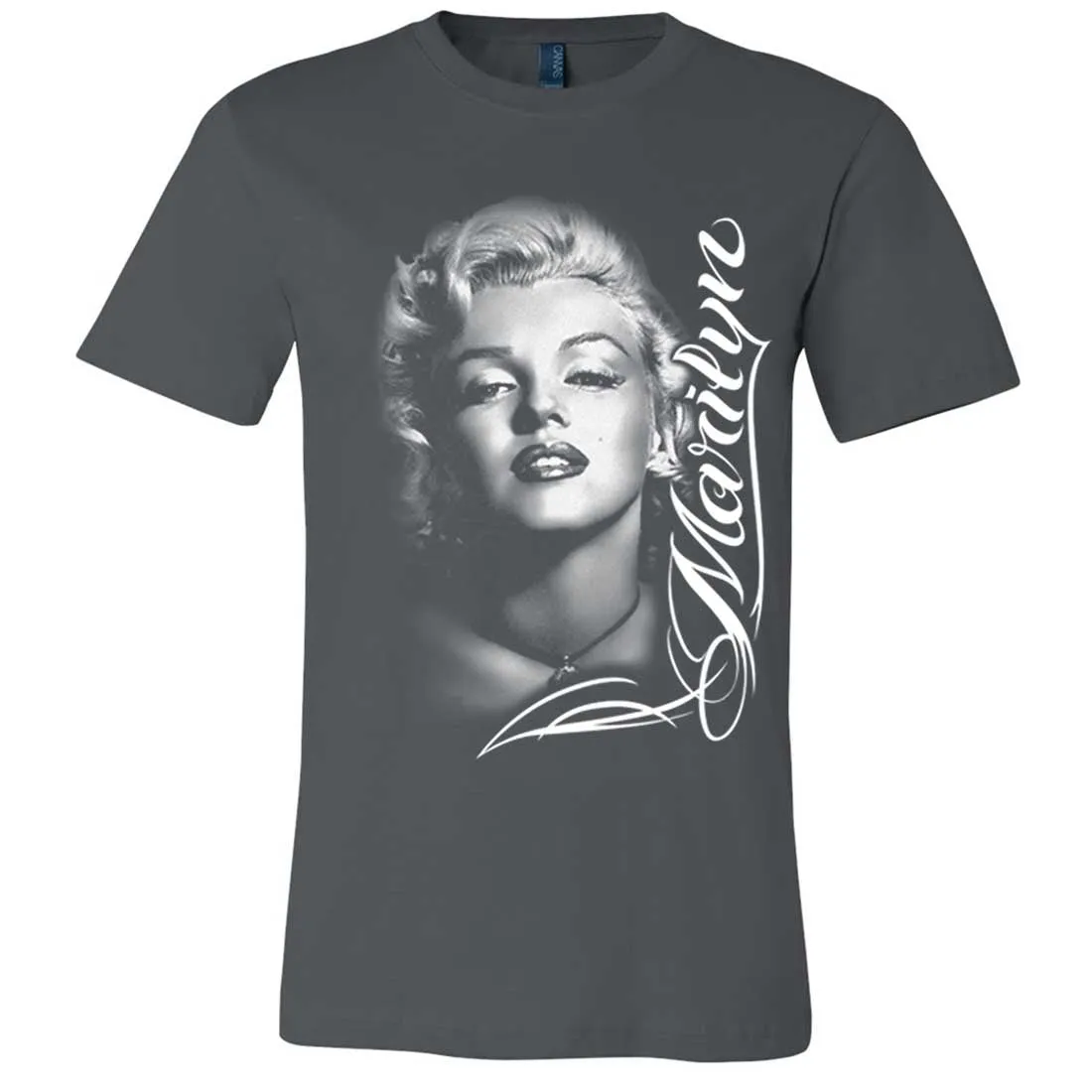 Marilyn Monroe Portrait Signature Asst Colors Mens Fitted T-Shirt/tee