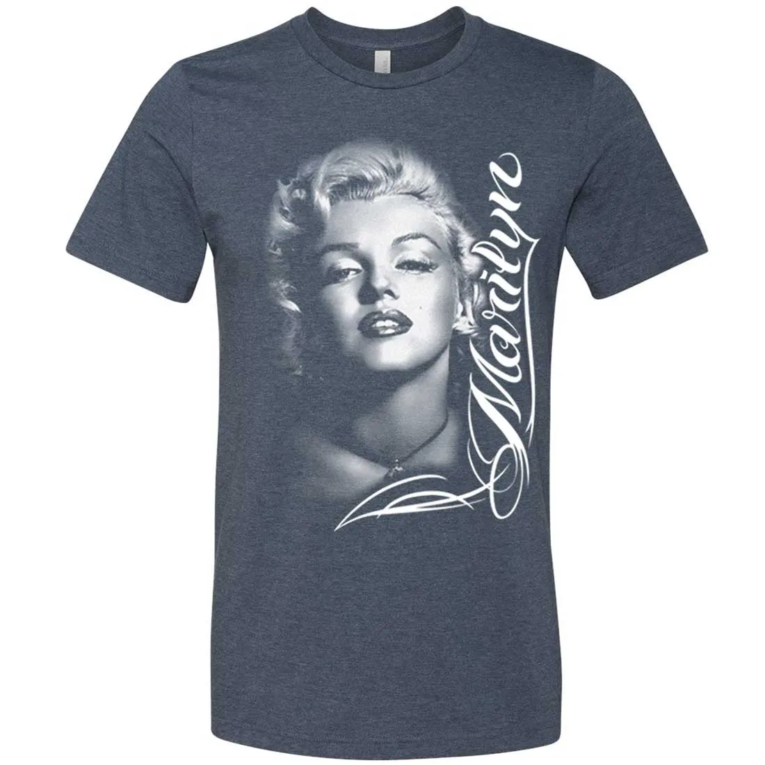 Marilyn Monroe Portrait Signature Asst Colors Mens Fitted T-Shirt/tee