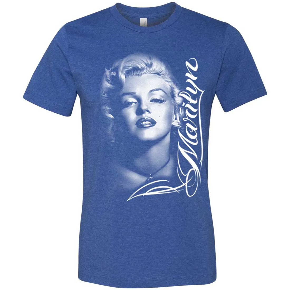 Marilyn Monroe Portrait Signature Asst Colors Mens Fitted T-Shirt/tee
