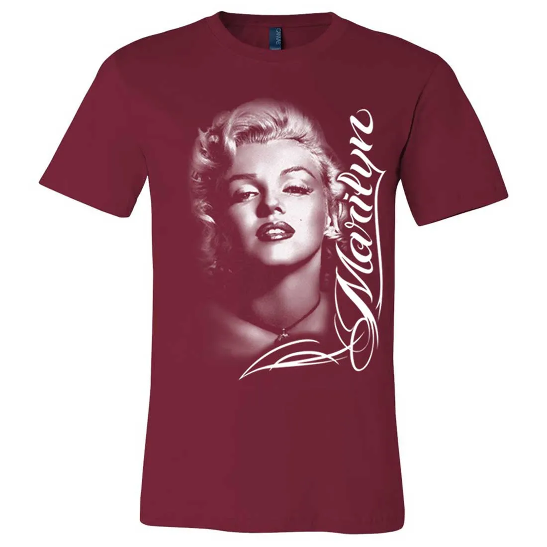 Marilyn Monroe Portrait Signature Asst Colors Mens Fitted T-Shirt/tee