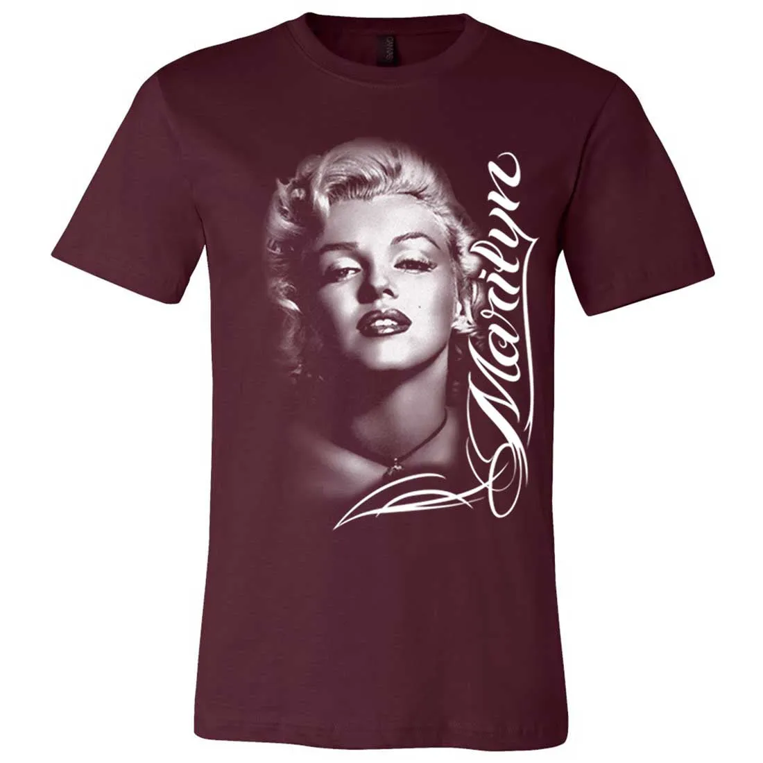 Marilyn Monroe Portrait Signature Asst Colors Mens Fitted T-Shirt/tee