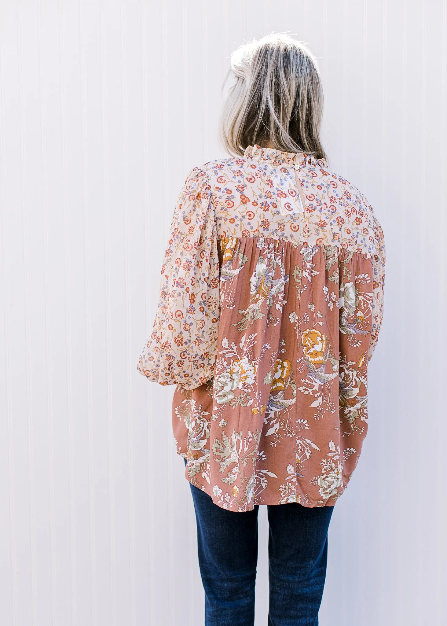 Mauve Floral Top