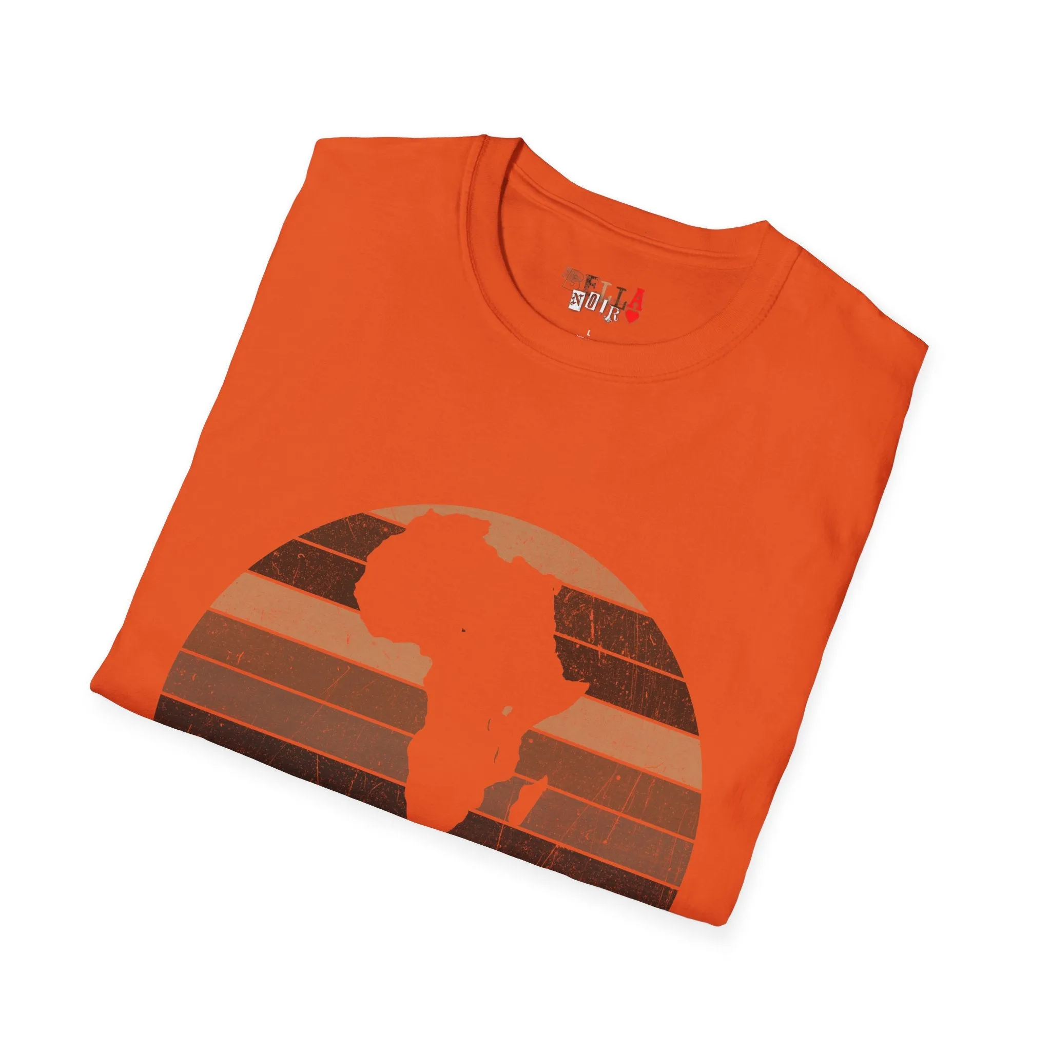Melanin Half Circle Unisex Softstyle T-Shirt