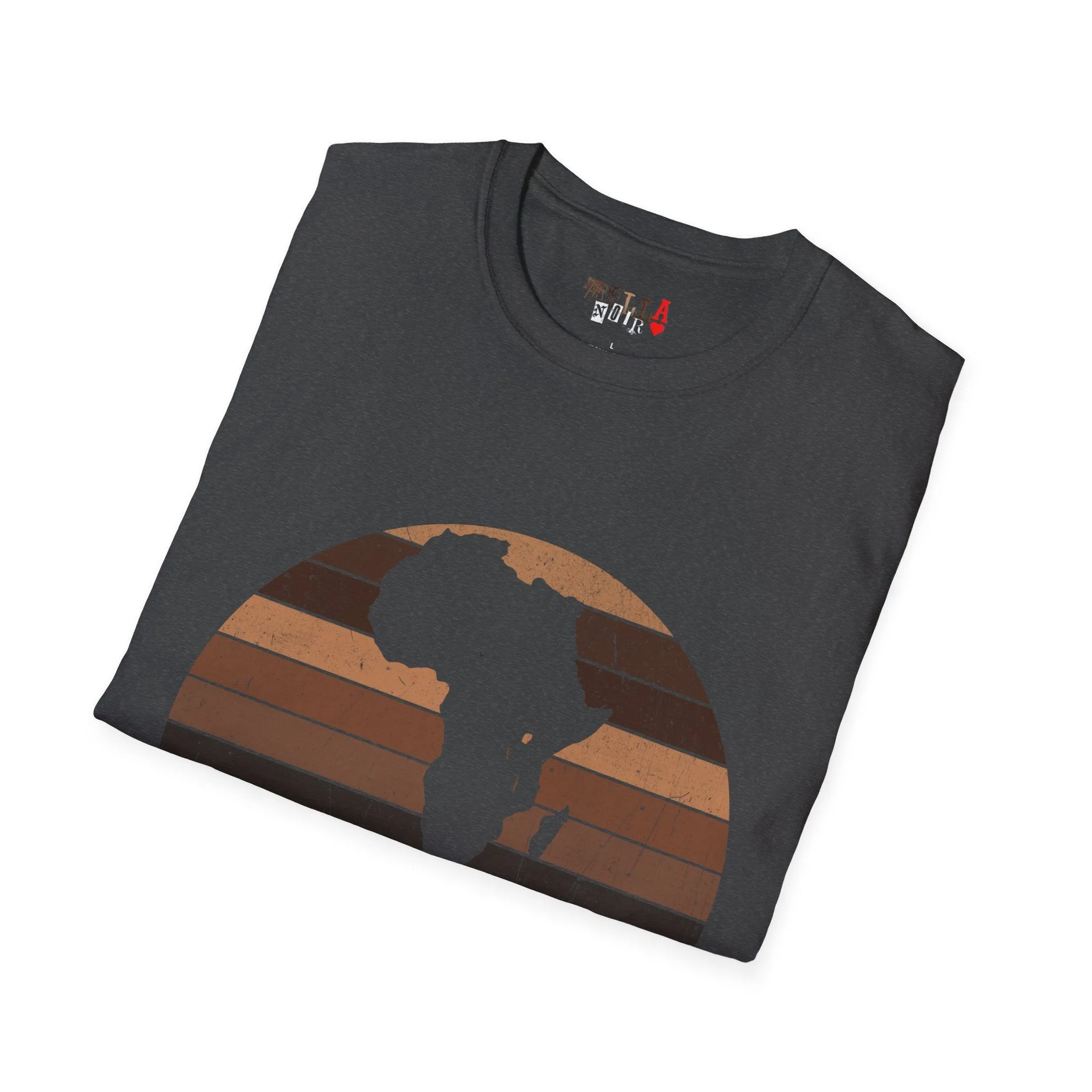 Melanin Half Circle Unisex Softstyle T-Shirt