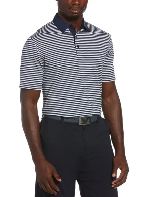 Mens 3-Color Stripe Polo