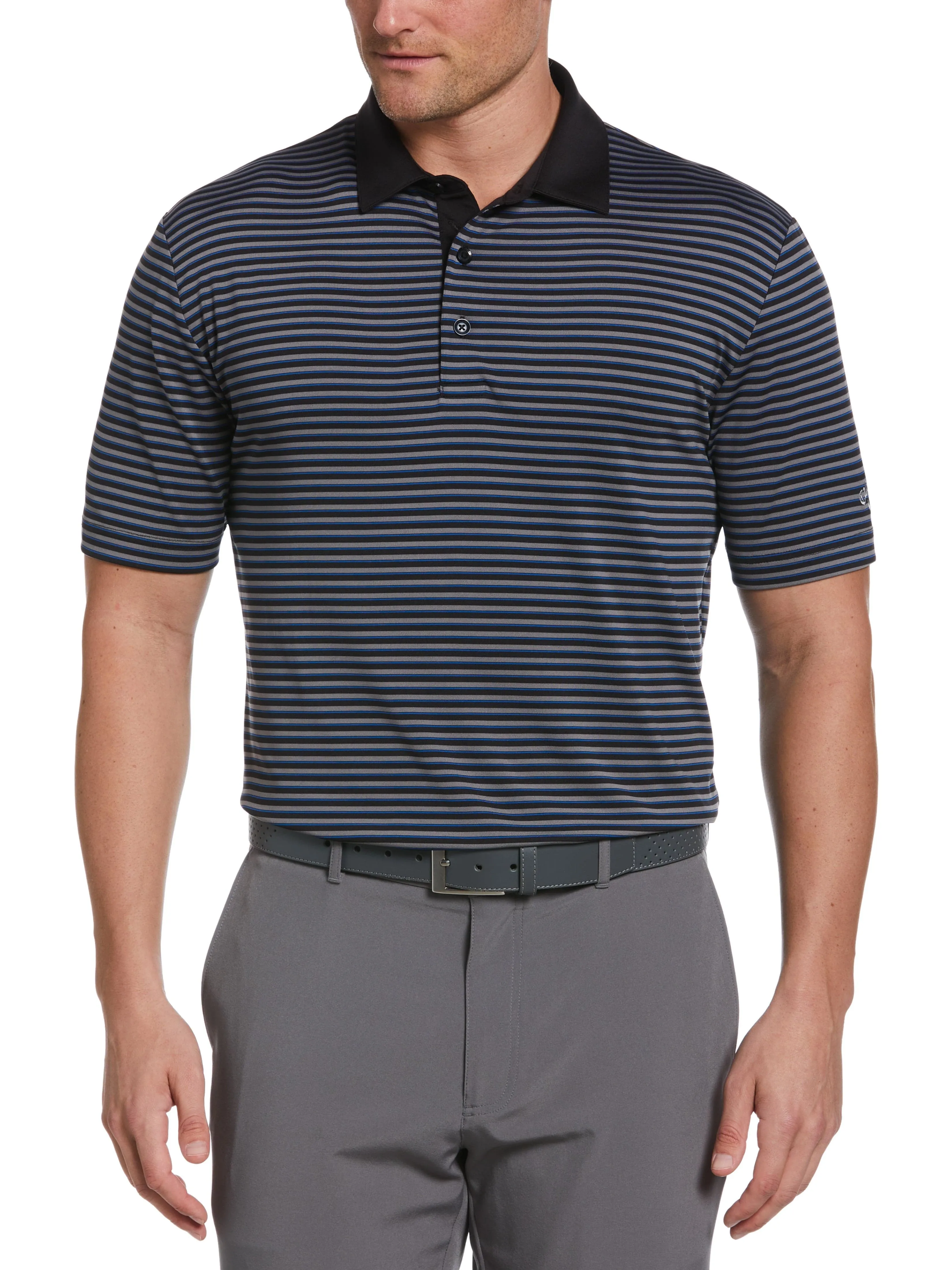 Mens 3-Color Stripe Polo
