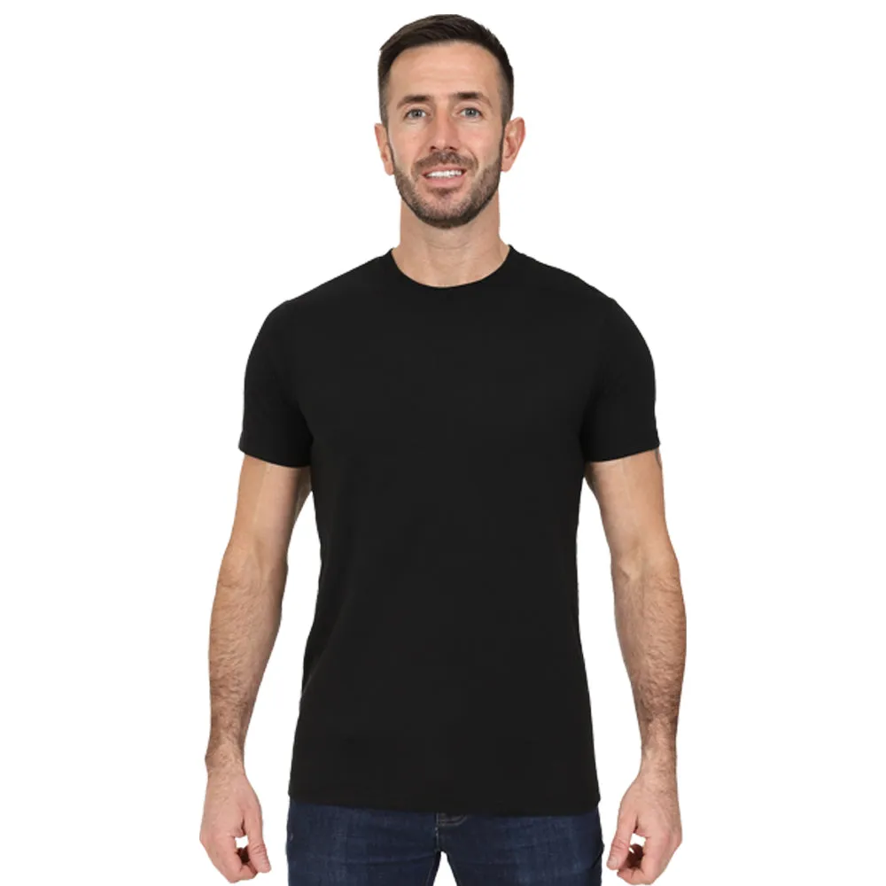 Men's 5 Pack Crew Neck Plain T-Shirt - Mixed Colours
