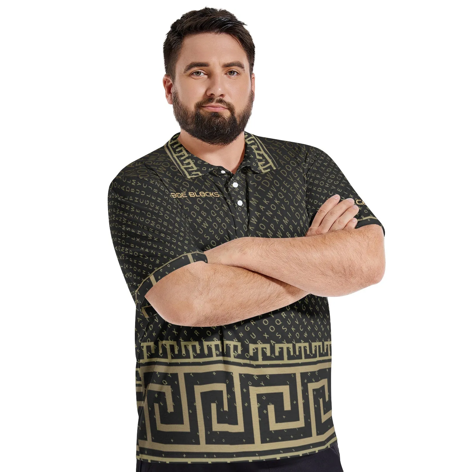 Men's All-Over-Print Polo Shirts