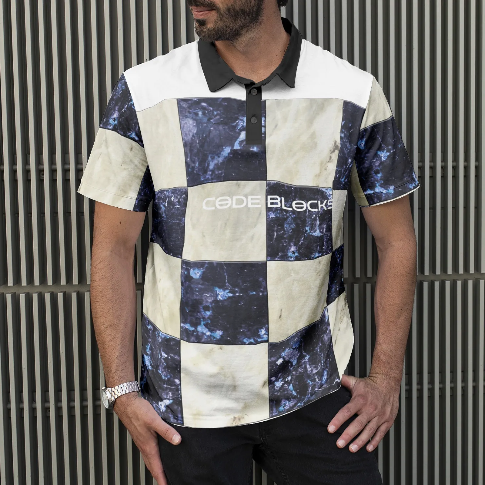 Men's All-Over Print Polo Shirts