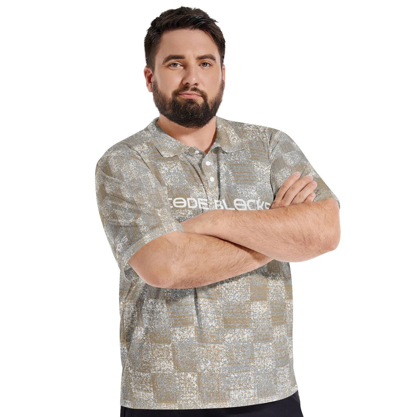 Men's All-Over-Print Polo Shirts