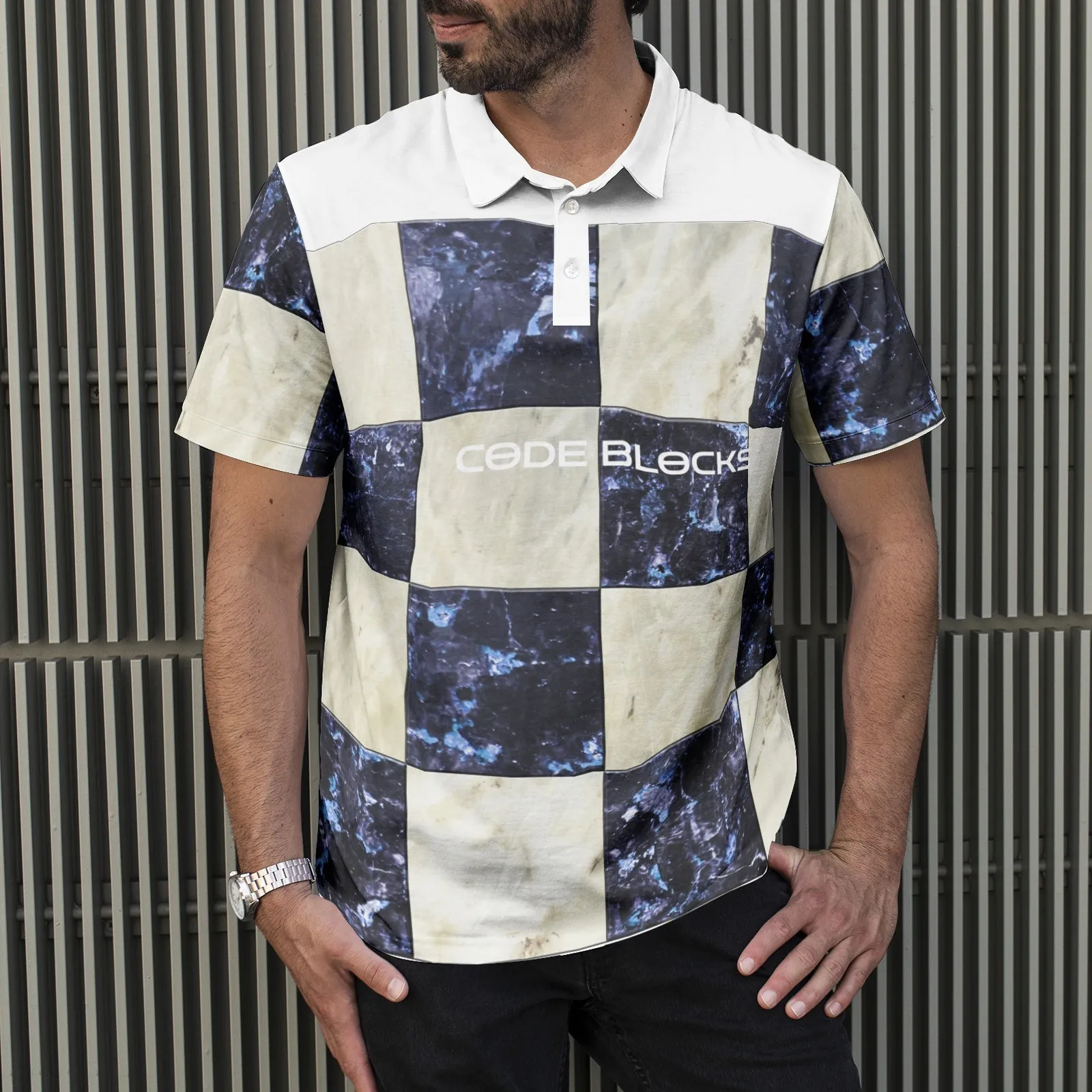 Men's All-Over Print Polo Shirts
