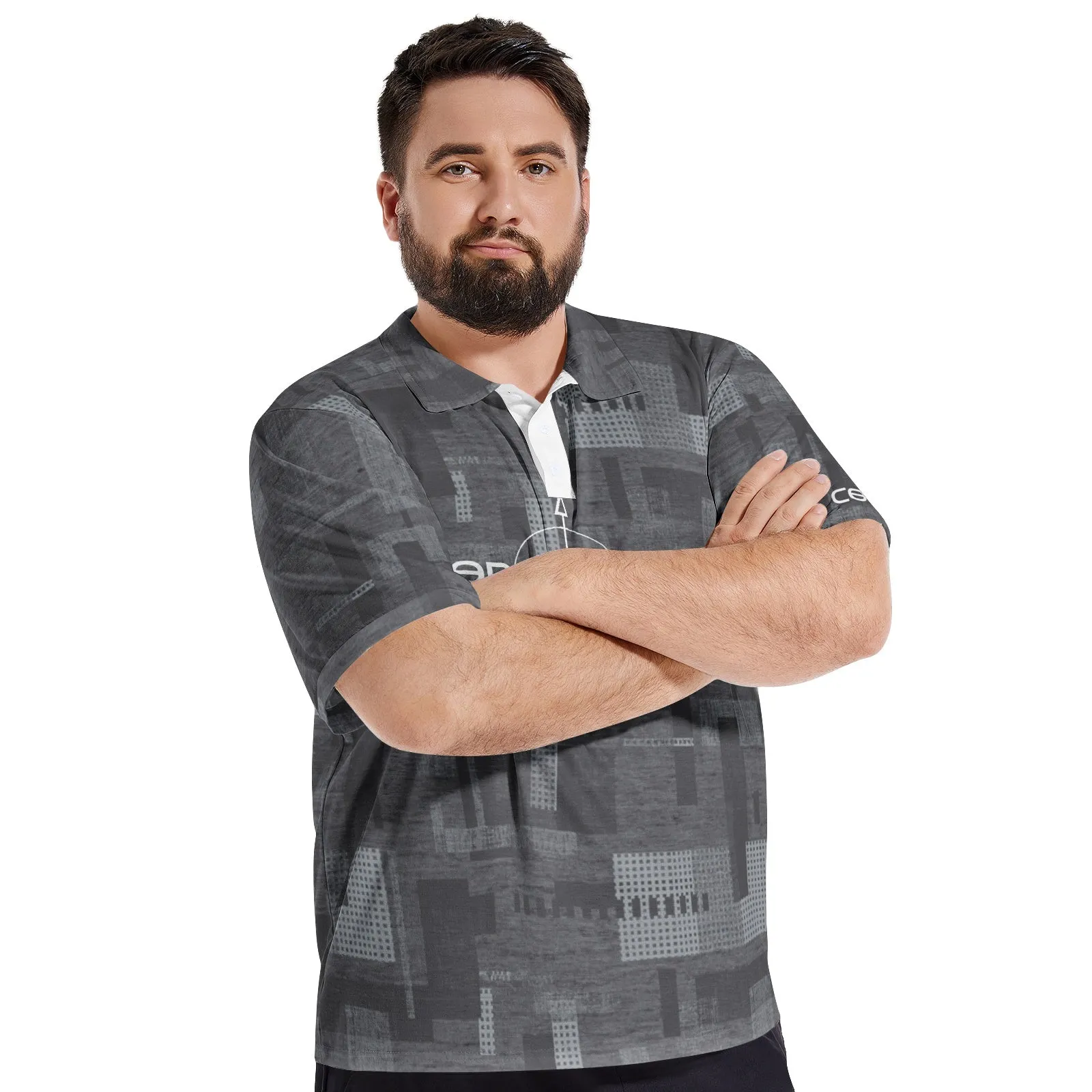 Men's All-Over-Print Polo Shirts