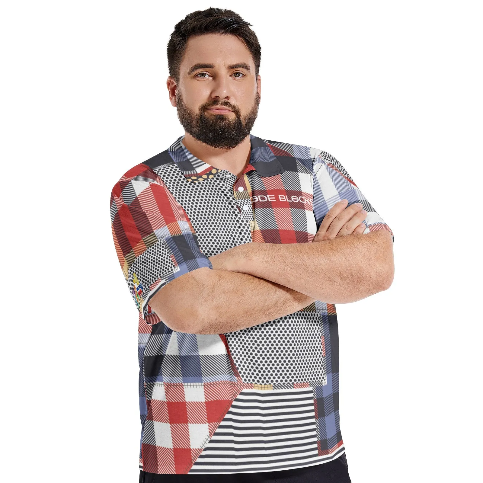 Men's All-Over-Print Polo Shirts