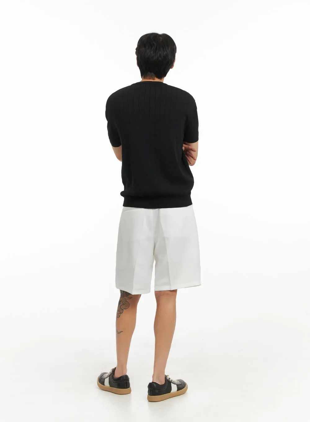 Men's Basic Straight Leg Shorts IY416