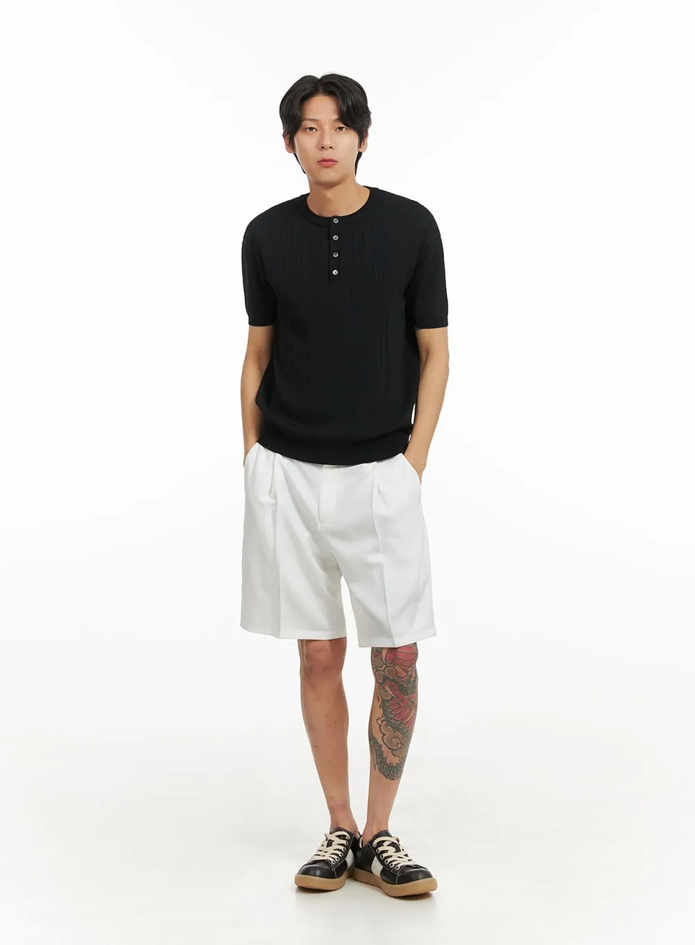 Men's Basic Straight Leg Shorts IY416