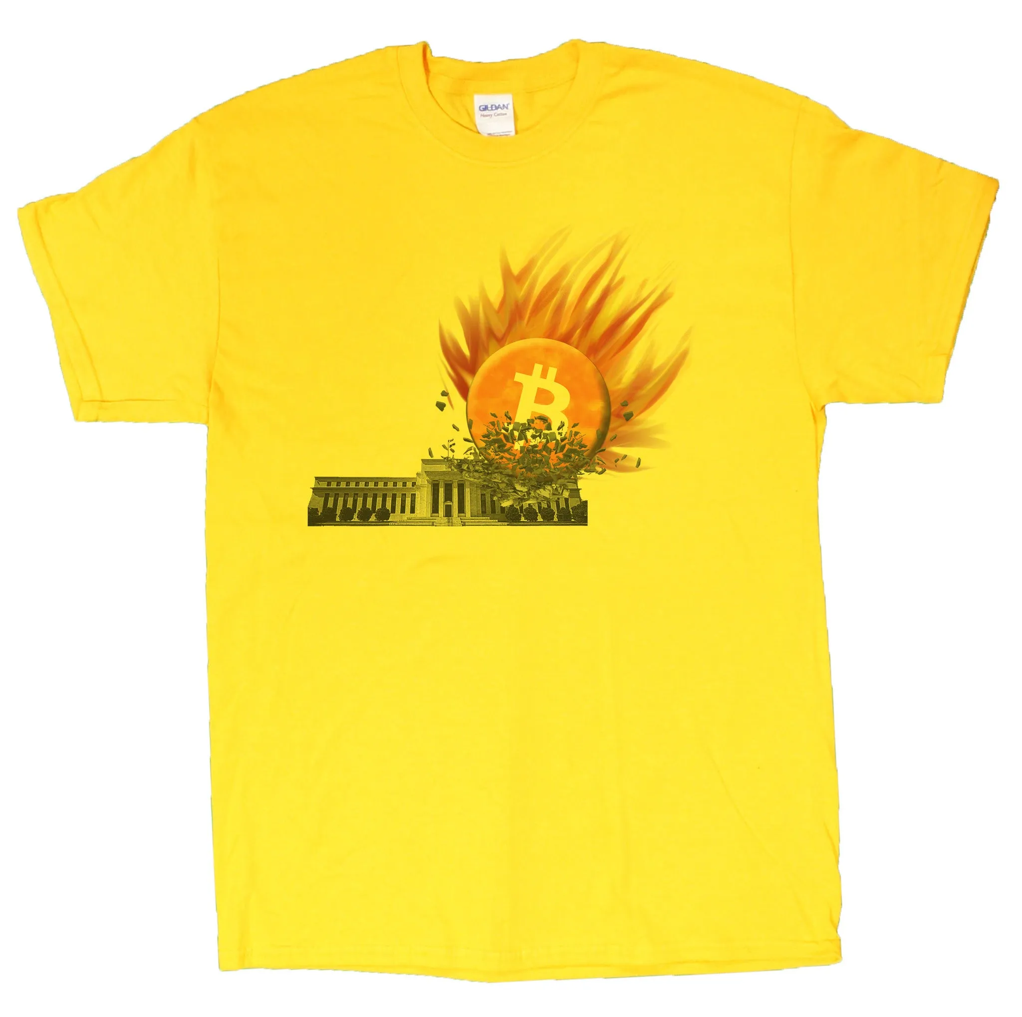 Men's Bitcoin Smashes The Federal Reserve T-Shirt