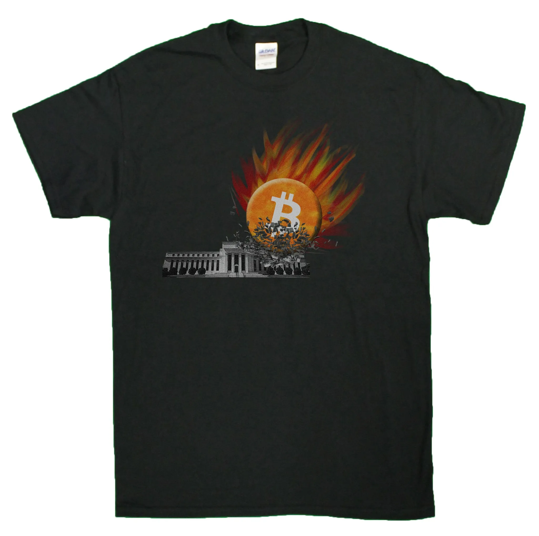 Men's Bitcoin Smashes The Federal Reserve T-Shirt