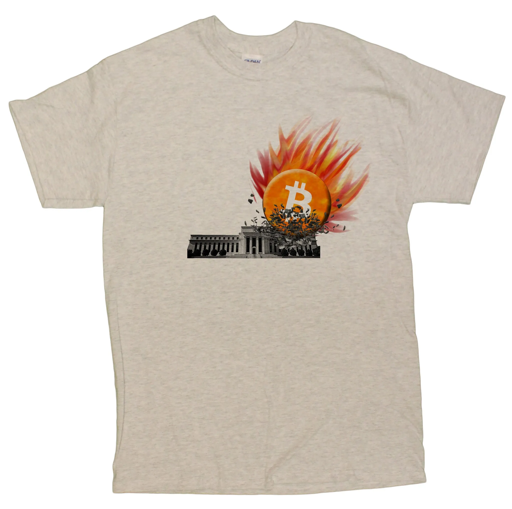 Men's Bitcoin Smashes The Federal Reserve T-Shirt