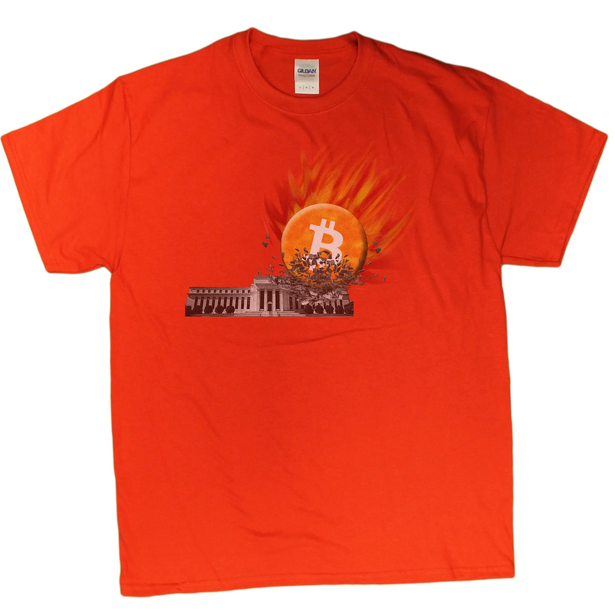 Men's Bitcoin Smashes The Federal Reserve T-Shirt