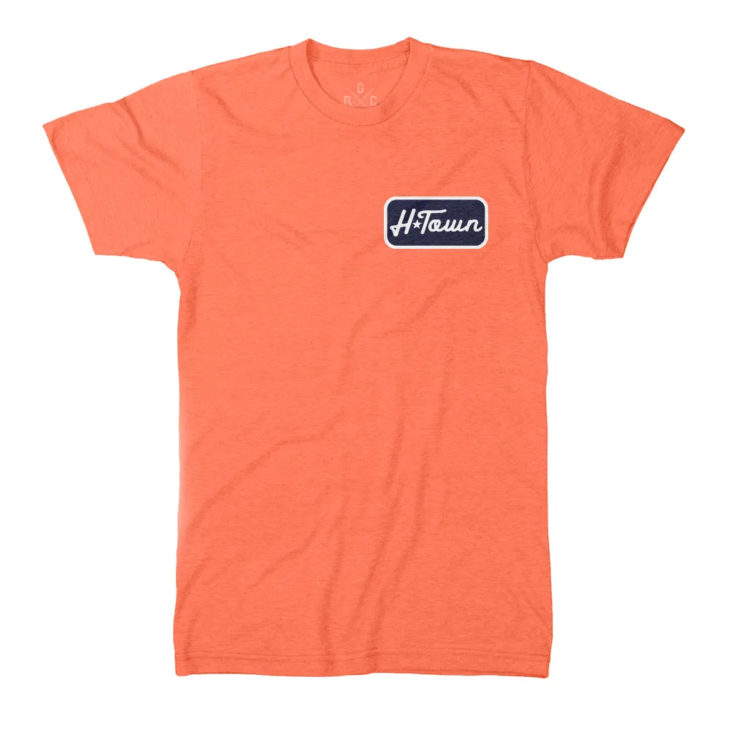 MEN'S - H-Town Badge | Heather Orange
