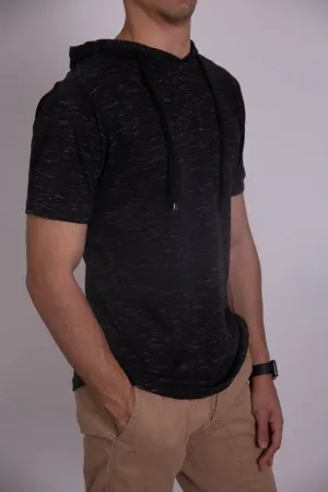 Men's Lightweight Triblend Short Sleeve Hoodie Shirt