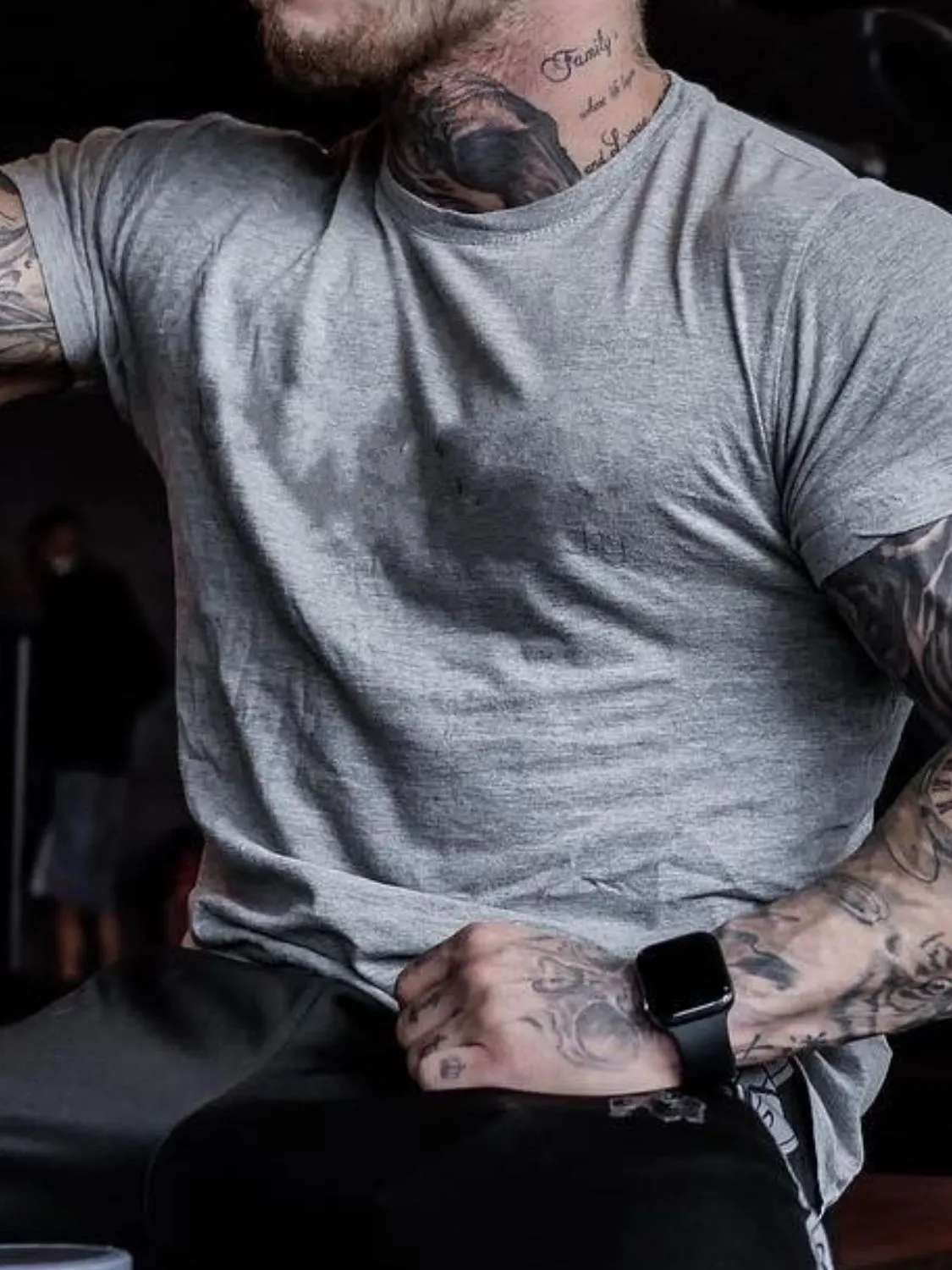 Men's Plus Size Round Neck Short Sleeve T-Shirt
