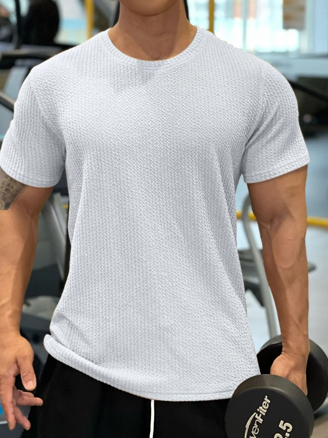 Men's Plus Size Round Neck Short Sleeve T-Shirt