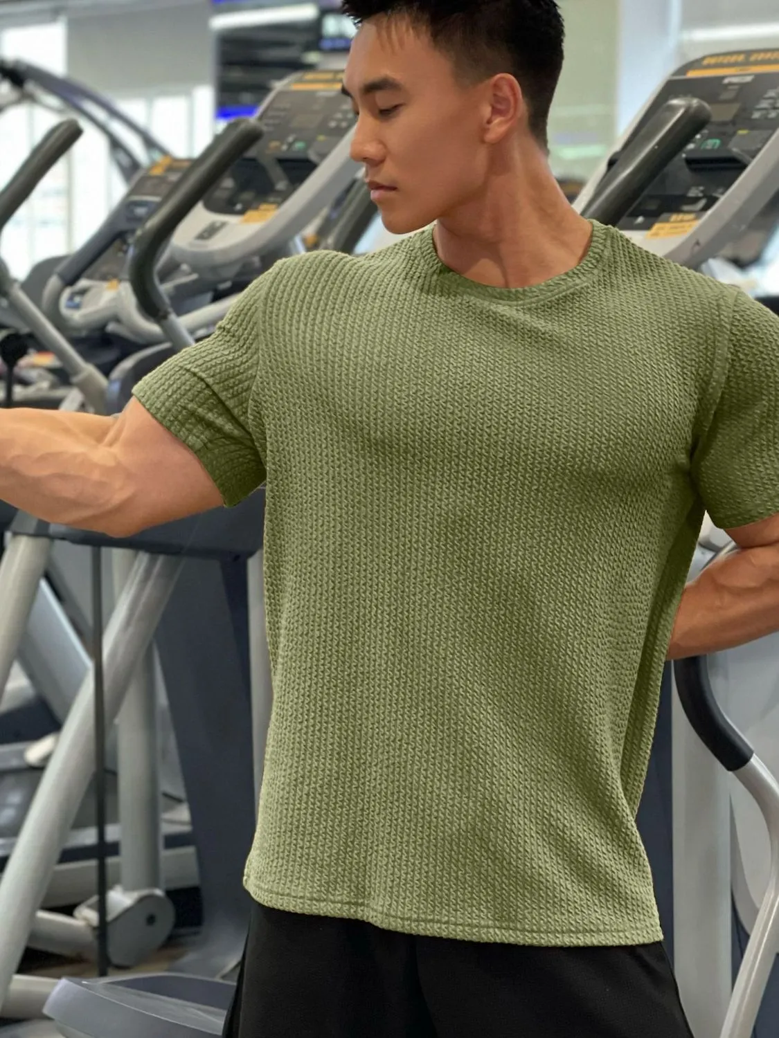 Men's Plus Size Round Neck Short Sleeve T-Shirt