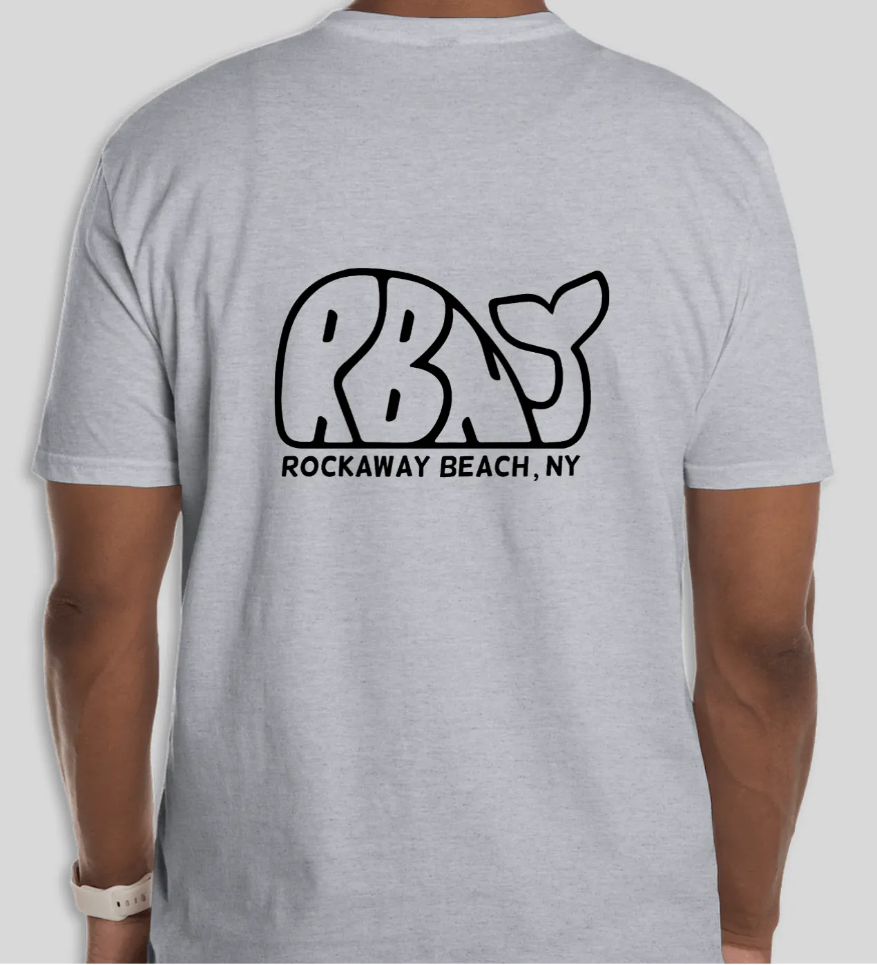 Men’s RBNY Whale Logo Short Sleeve Tee Grey
