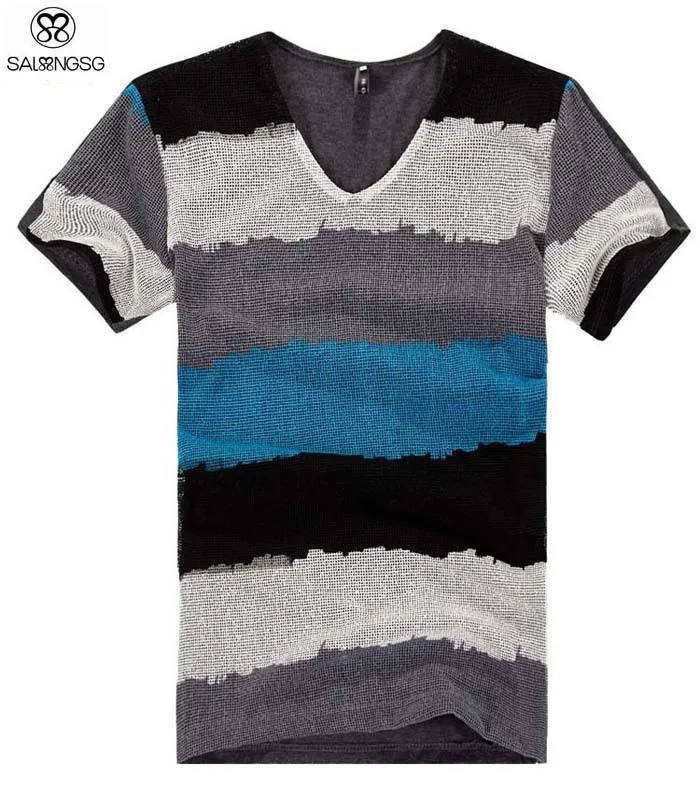 Men's Stripe Design T-Shirt