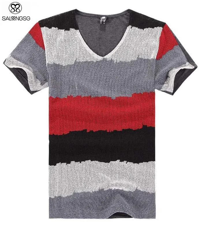 Men's Stripe Design T-Shirt