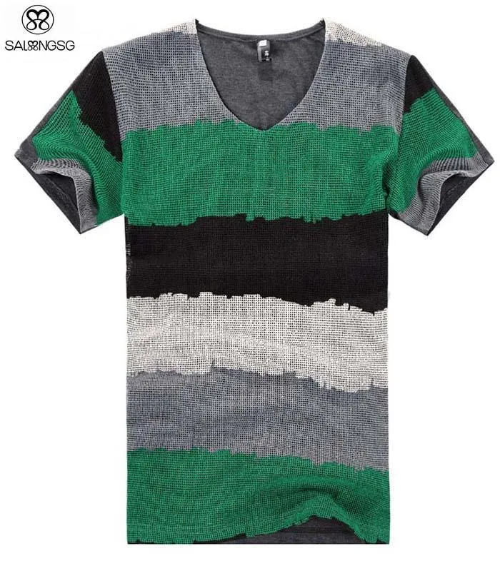 Men's Stripe Design T-Shirt