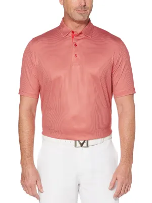 Mens Swing Tech™ Printed Gingham Polo