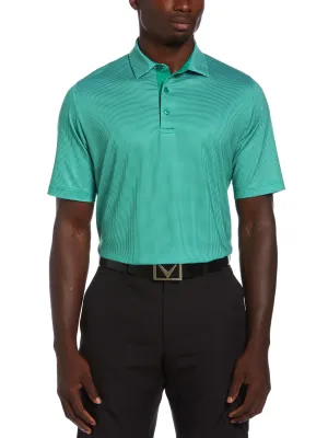 Mens Swing Tech™ Printed Gingham Polo