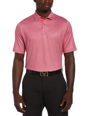 Mens Swing Tech™ Printed Gingham Polo