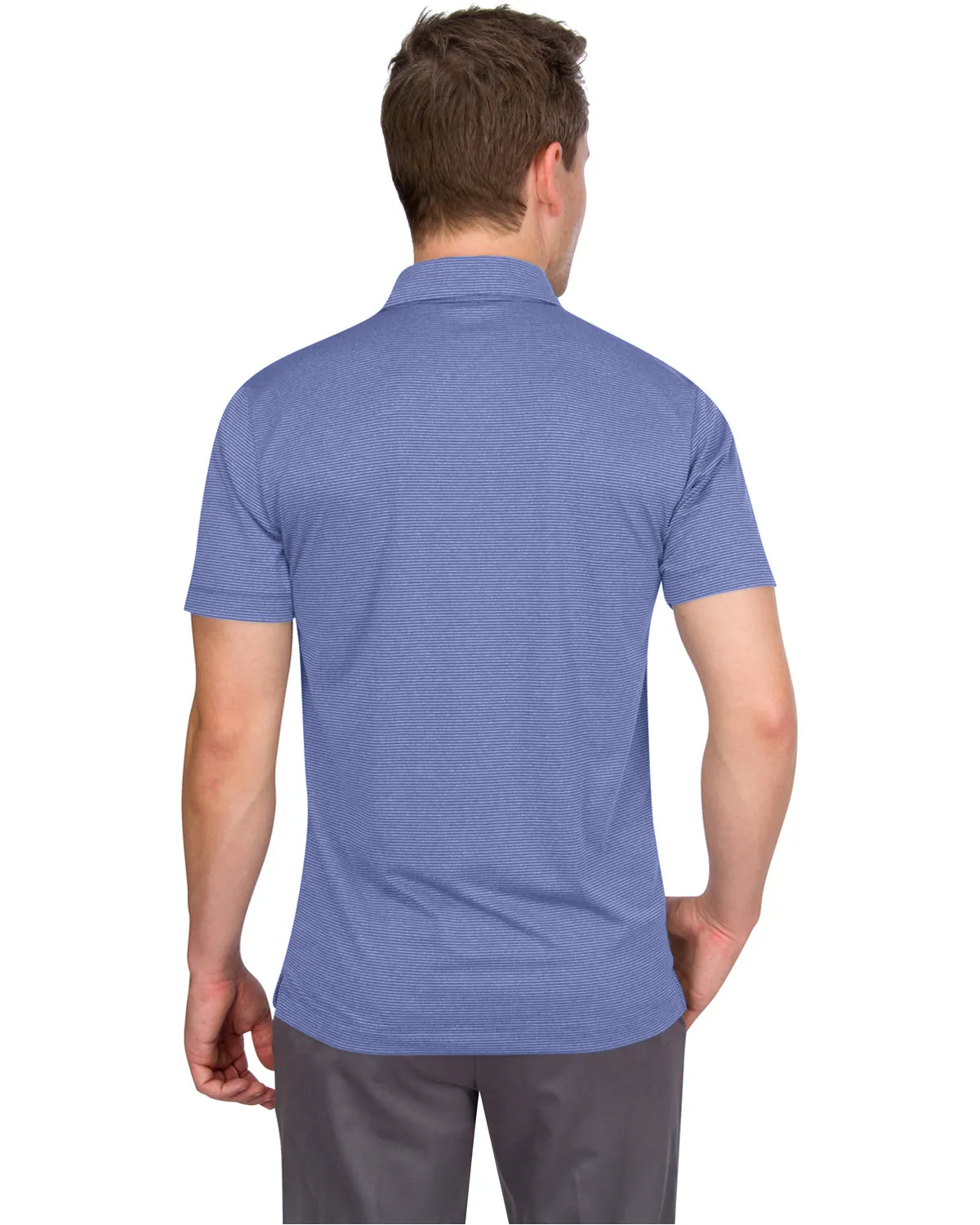 Men's Thin-Striped Dry-Fit Golf Polo - Spring/Summer Colors