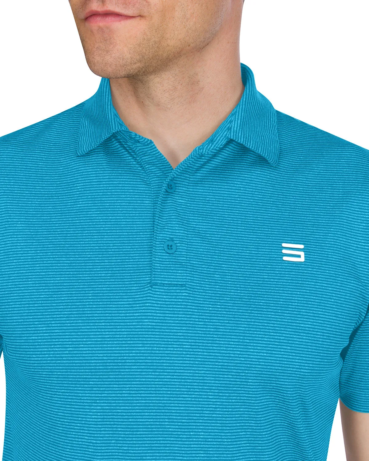 Men's Thin-Striped Dry-Fit Golf Polo - Spring/Summer Colors