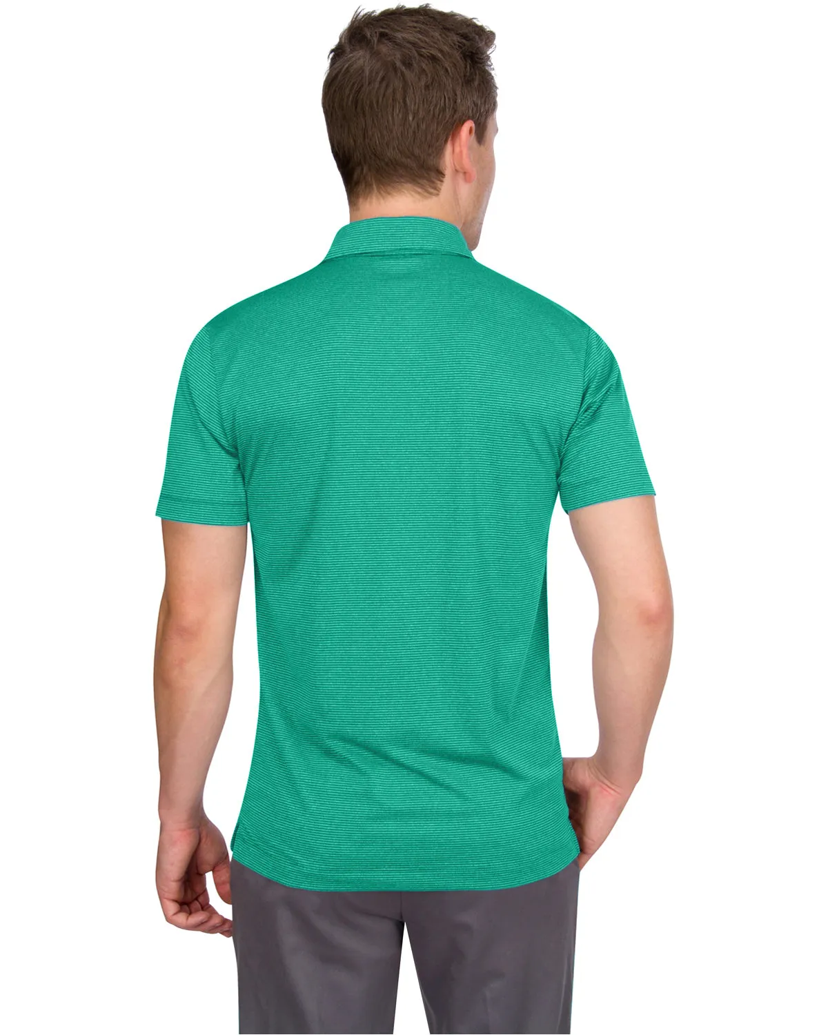 Men's Thin-Striped Dry-Fit Golf Polo - Spring/Summer Colors